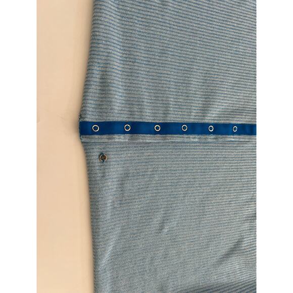 Lululemon Blue Striped Vinyasa Button Scarf Wrap One Size - Picture 14 of 16